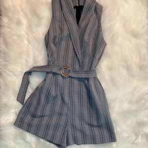 Women’s Plaid Romper